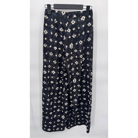 Urban Outfitters Wide Leg High Waist Satin Pants Womens 2 Black Gray Polyester - Picture 4 of 8